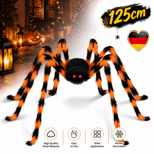 Riesen spinne 125cm halloween - spinne,