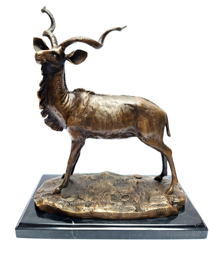 Bronzefigur antilope kudu - bronzefigur,