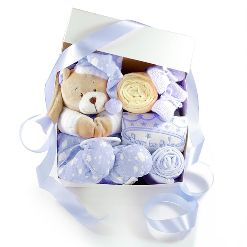 Baby geschenkbox zur geburt - geschenkbox,
