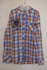 Camp David Herren Hemd Regular Gr. XXL 2XL Kariert Langarmhemd Malta Sailing 128