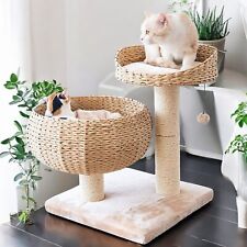 Kratzbaum Banana Leaf Mit Natur-Sisal – 55 cm, beige