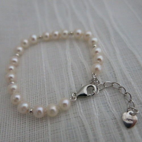 Armband 16cm 4cm echte perle - 4cm,