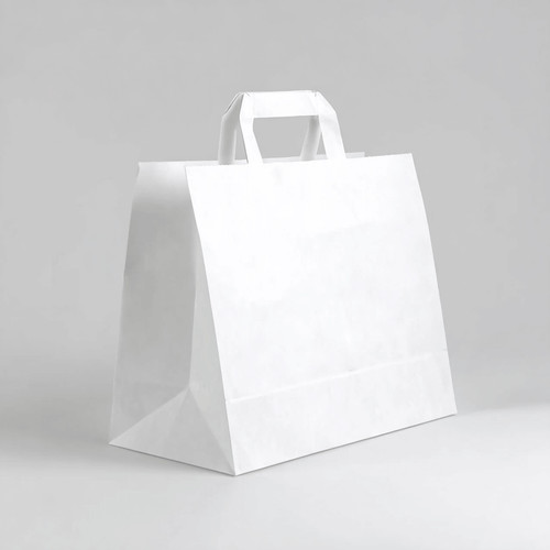 Papiertragetaschen weiß - papiertragetaschen, 32