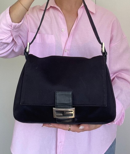 Fendi mamma baguette black - fendi,