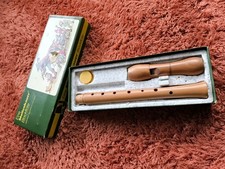 Mollenhauer Blockflöte Alt Holz Flöte Musik Antik Vintage