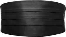 Kummerbund Herren Schwarz