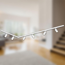 BRILONER Schienensystem Rail Komplettset GU10 Spots Schienensystem L-Form Weiß