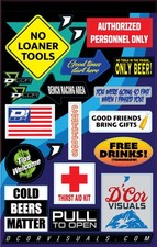 "Fridge" Universal Decal Sheet