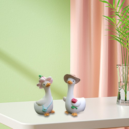 2pcs nette ente figuren harz - 2pcs,