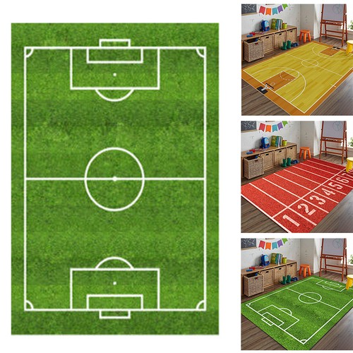 Kinderteppich fussball stadion - kinderteppich,