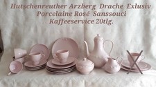 Hutschenreuther Drache Exklusiv Porcelaine Rose Sanssouci unirosé Kaffeeservice 