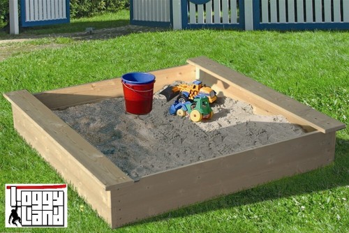 Sandkasten mit sitzauflage - sandkasten,