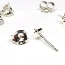 Ohrstecker Rohlinge 100% 925 Sterling Silber Butterfly Verschluss Ohrringe DIY