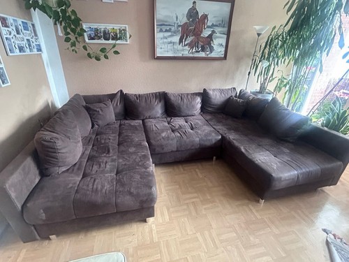 Form ecksofa grau sitzer - grau, 6-sitzer