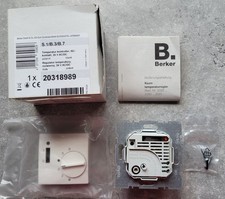 Berker 20318989 Themperatur-Regler uP, 24V, Öffner, Abdeckung 55mm, Wippschalter