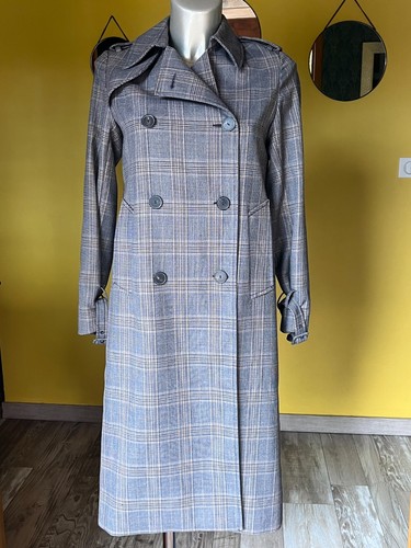 Sandro paris trenchcoat tartan - sandro,