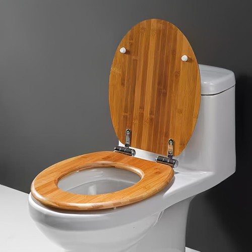 Deckel aus bambusholz - wc-deckel,