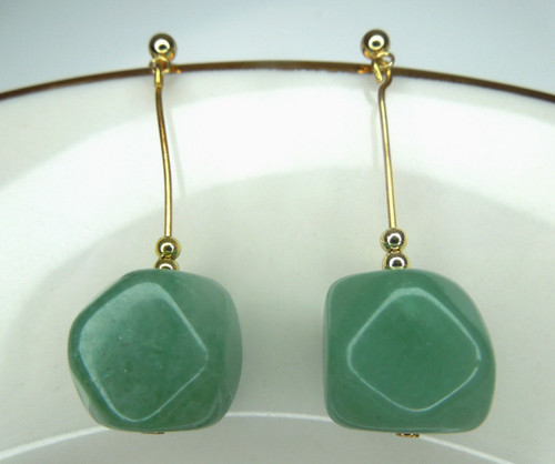 Gold moos achat ohrringe - moos,