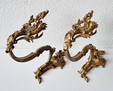 Tolle, prunkvoll verzierte Gardinen / Raffhalter - Bronze - Napoleon III um 1880