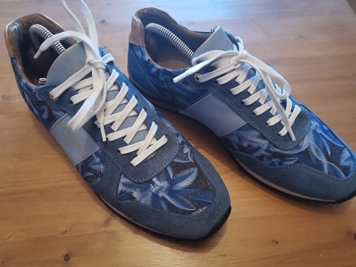 Herrensneaker blau mit