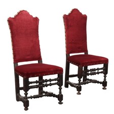 Antike Barocke Stühle Walnuss