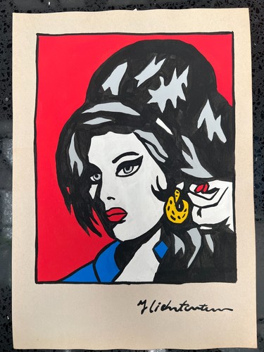 Roy lichtenstein - roy, (handarbeit)