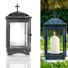 Grab-Laterne aus Metall/Glas