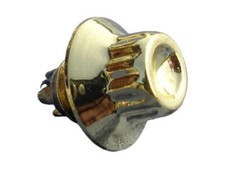 Zierstopfen 7mm Außen 12kant vergoldet Zierschraube Zender Lenso Alufelgen NEU!