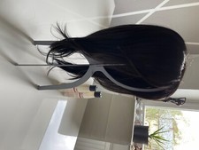 Mittellange Perücke braun