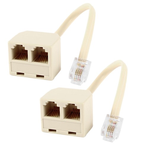 2stk 6p4c rj11 stecker - 2stk, auf