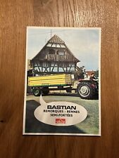 Orig. BASTIAN Anhänger Kipper Prospekt Brochure Traktor Schlepper Deutz Fendt C2