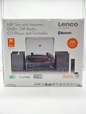 Lenco MC-460BK Hifi-System Musikanlage Manueller Plattenspieler Black #KT7287O--