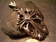 REIF-DESIGN - ZIRKONIA ANHÄNGER KREUZ-MASSIV 925 SILBER