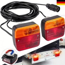 2X LED Rückleuchten Anhänger Set PKW Beleuchtung Rücklicht Magnet 7poliger 7.5M
