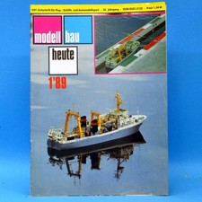 DDR Modellbau heute 1 1989 GST DDR Flugmodell Schiffsmodell Bauplan Nietlogger