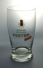 Porter export Bier Beer Glas Pilsglas Sammelglas  selten  Alt 0,25l