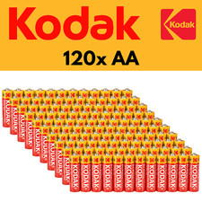 Kodak AA Batterien R6 Mignon Vorratspack 120 Stück Markenqualität Zink Kohle
