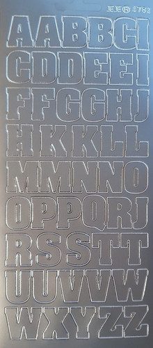 Stickerbogen buchstaben groß - stickerbogen,