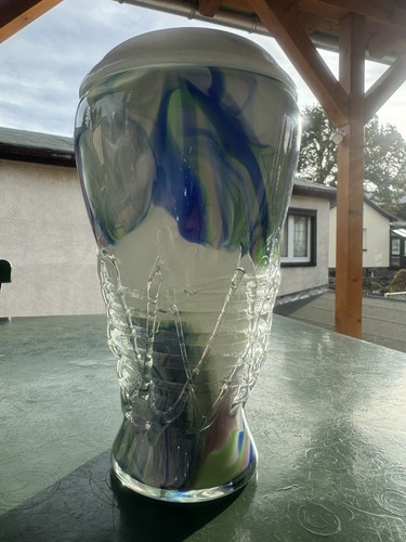 Alte glas vase - alte, studioglas