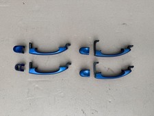 VW T5 Multivan 7H 4x Türgriff außen lackiert Türgriffe LA5W Ravennablau