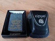 Kult, Zippo Sturmfeuerzeug Iron-Stone  in OVP. mit original Zippo Lederetui