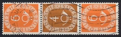 Bund gestempelt posthorn - s,