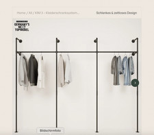 PAMO KIM 3 - Kleiderstange, wandmontage