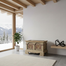 Bauernkommode Kommode klein bemalt Holzkommode Bauerntruhe Truhe Holztruhe antik