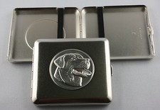 Zigarettenetui mit Zinnemblem