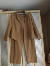 TAIFUN;HOSENANZUG;2 Tlg; BLAZER/HOSE;BEIGE;LACK OPTIK;GR.42;NEUWERTIG;TOLL!!!