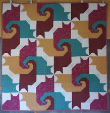 Decke / Patchwork  / Quilt/ Tiere / Katzen / Handarbeit ca 100x100cm Unikat Neu