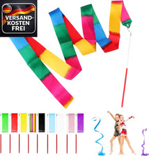 Gymnastikband Set mit Stab 2m