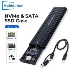 SATA M.2 SSD Gehäuse USB-C 10Gbps – Aluminium externes Case 2230-2280