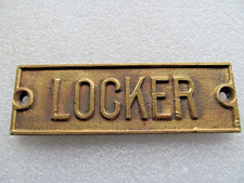 altes Schiffs Messing Schild -